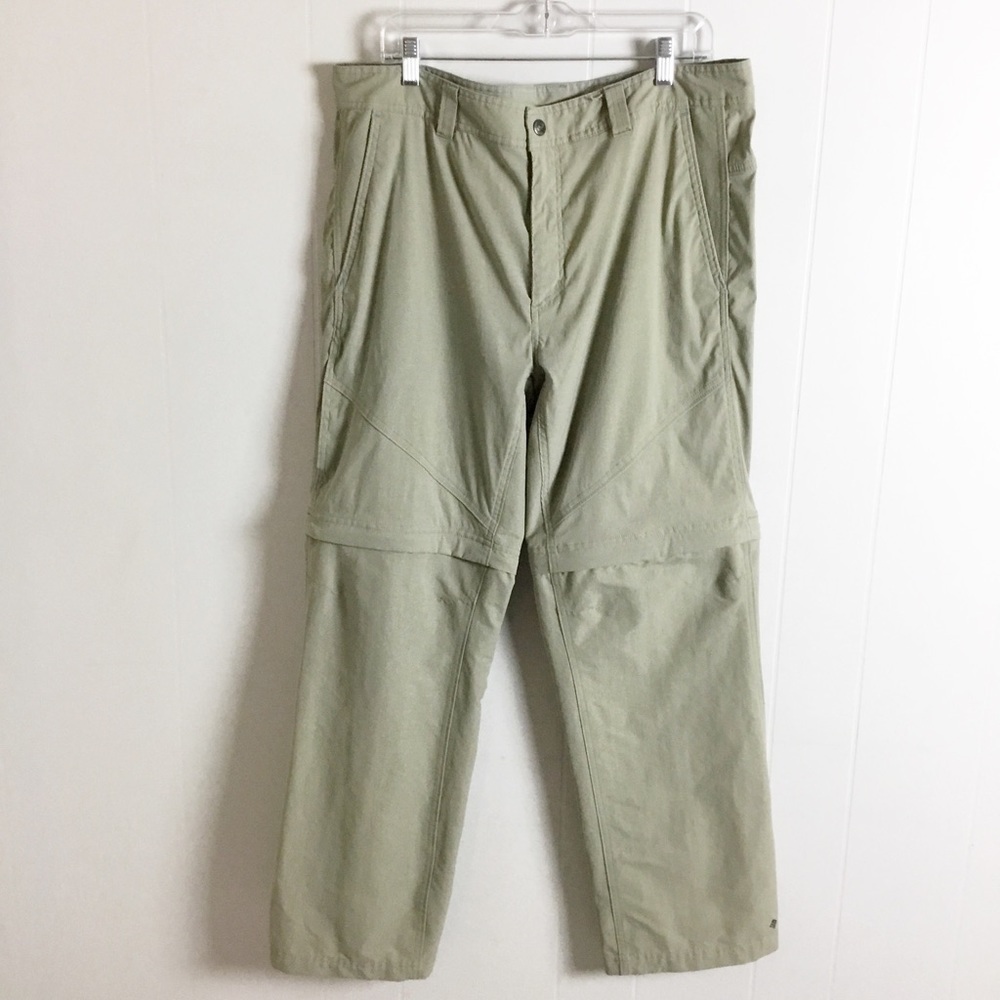 Columbia Men's Beige Omni Shield hiking Pants / Shorts Size 38x32